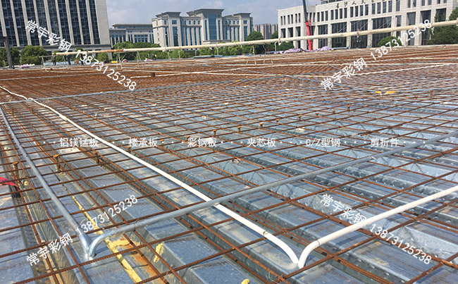 長沙人民會堂附近工地樓承板案例